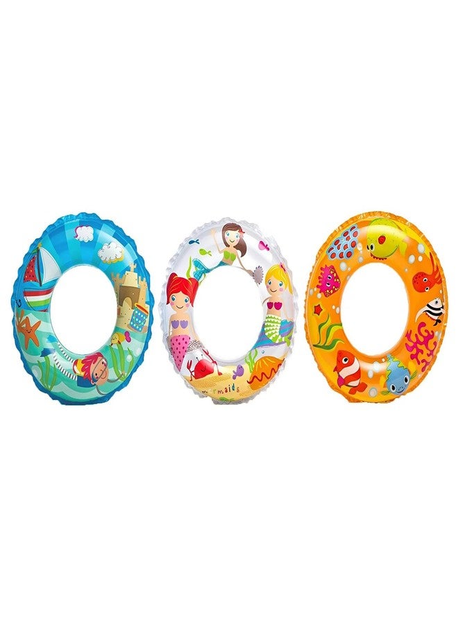 Lifera Midgard Swimming Safety Ring (Swim Tube for Kids) for pool party [24 inch | Multi design] Inflatable Pool Floats for Kids Children - Image 4